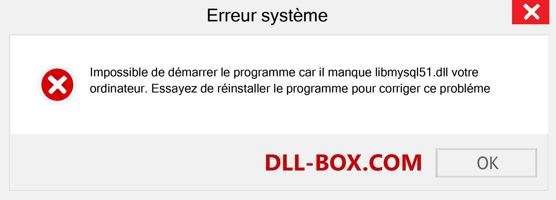 Le fichier libmysql51.dll est manquant ?. Télécharger pour Windows 7, 8, 10 - Correction de l'erreur manquante libmysql51 dll sur Windows, photos, images